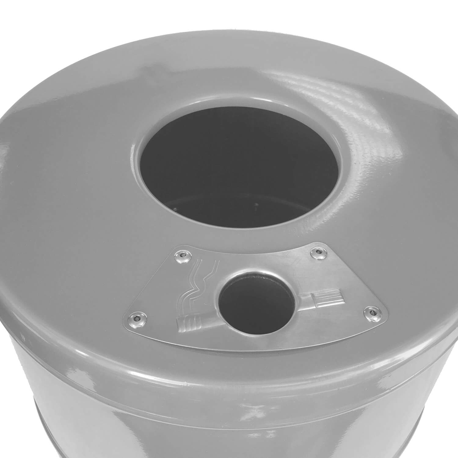 Abfallbehälter -Ingolstadt-, 50 Liter, aus Stahl