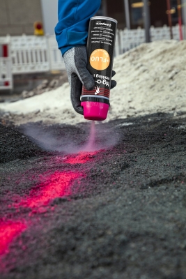 Ampere Baustellenmarkierspray - trig-a-cap® extra, 1 Karton mit 12 Dosen a 500 ml