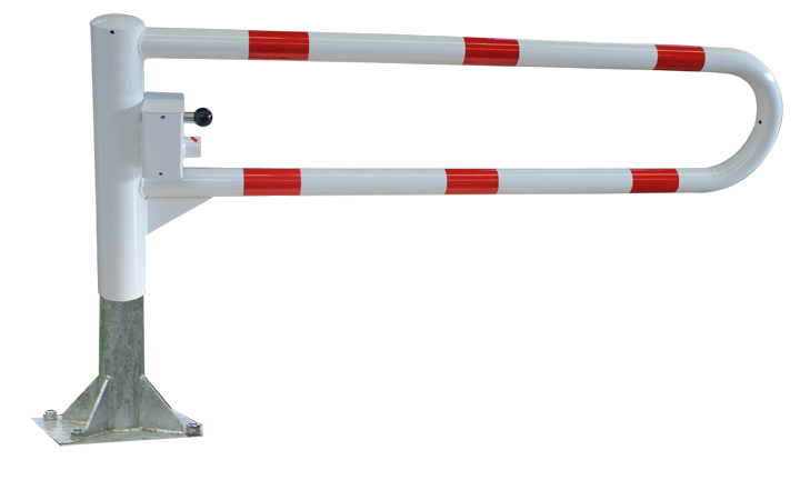 Gatterschranke, leichte Ausführung, drehbar, 1,0 bis 2,0 m, mit Dreikant