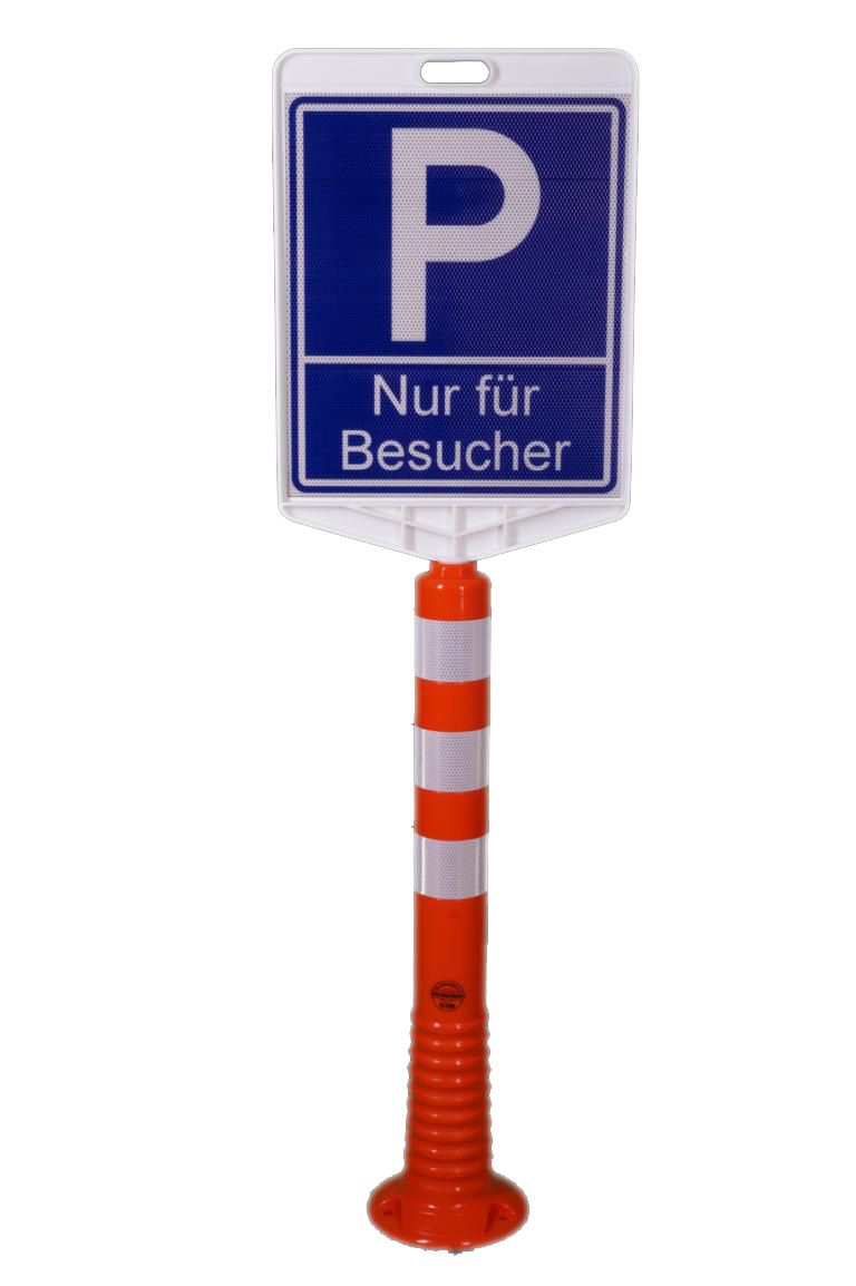 Schild Parkplatz nur für Besucher, 350 x 410 mm