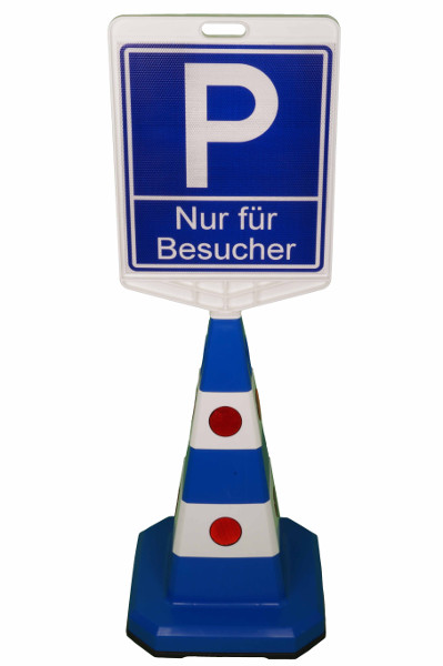 Leitkegel aus PP mit Zusatzfuß, Höhe: 613 mm