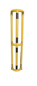 Fallrohrschutz / Rammschutzbügel aus Stahl Ø 48 mm, Länge 1,5 m