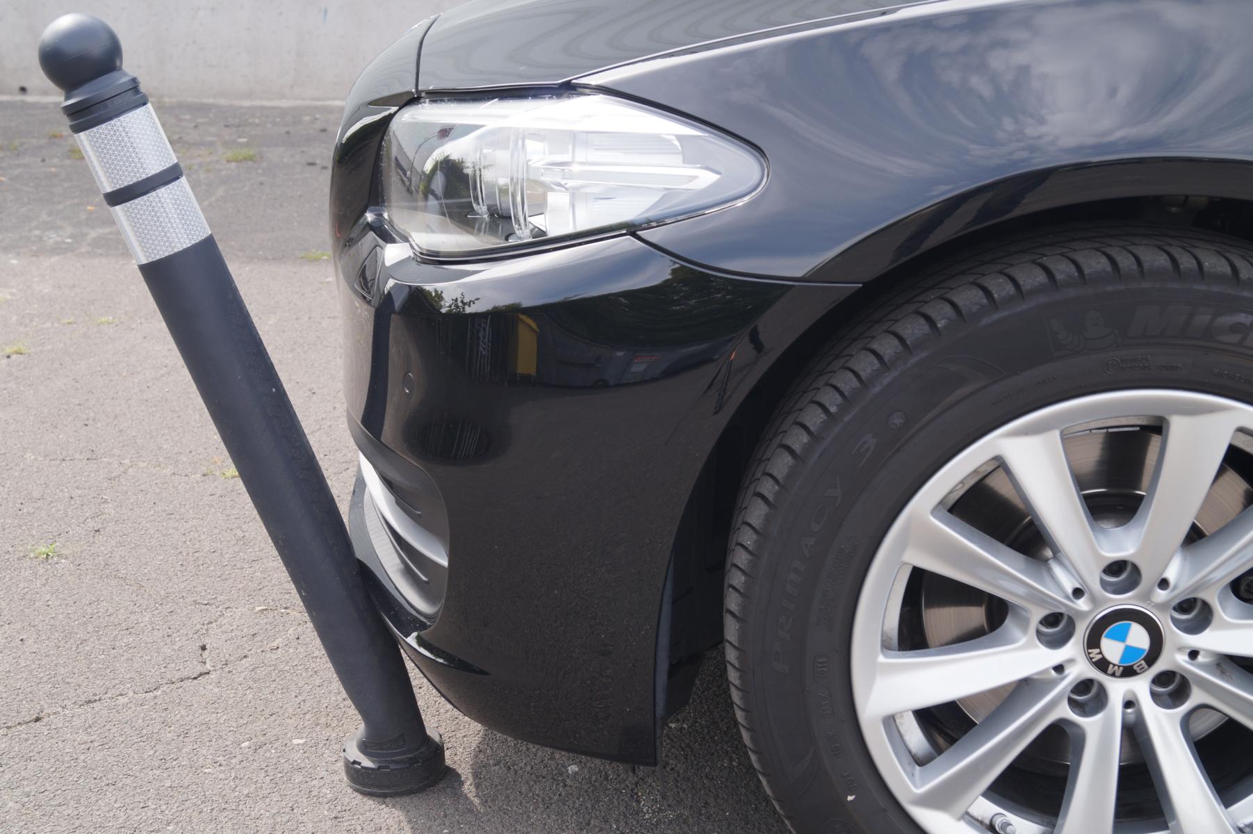 City-Poller mit Flachkopf, elastisch und anfahrbar, Ø 80 mm