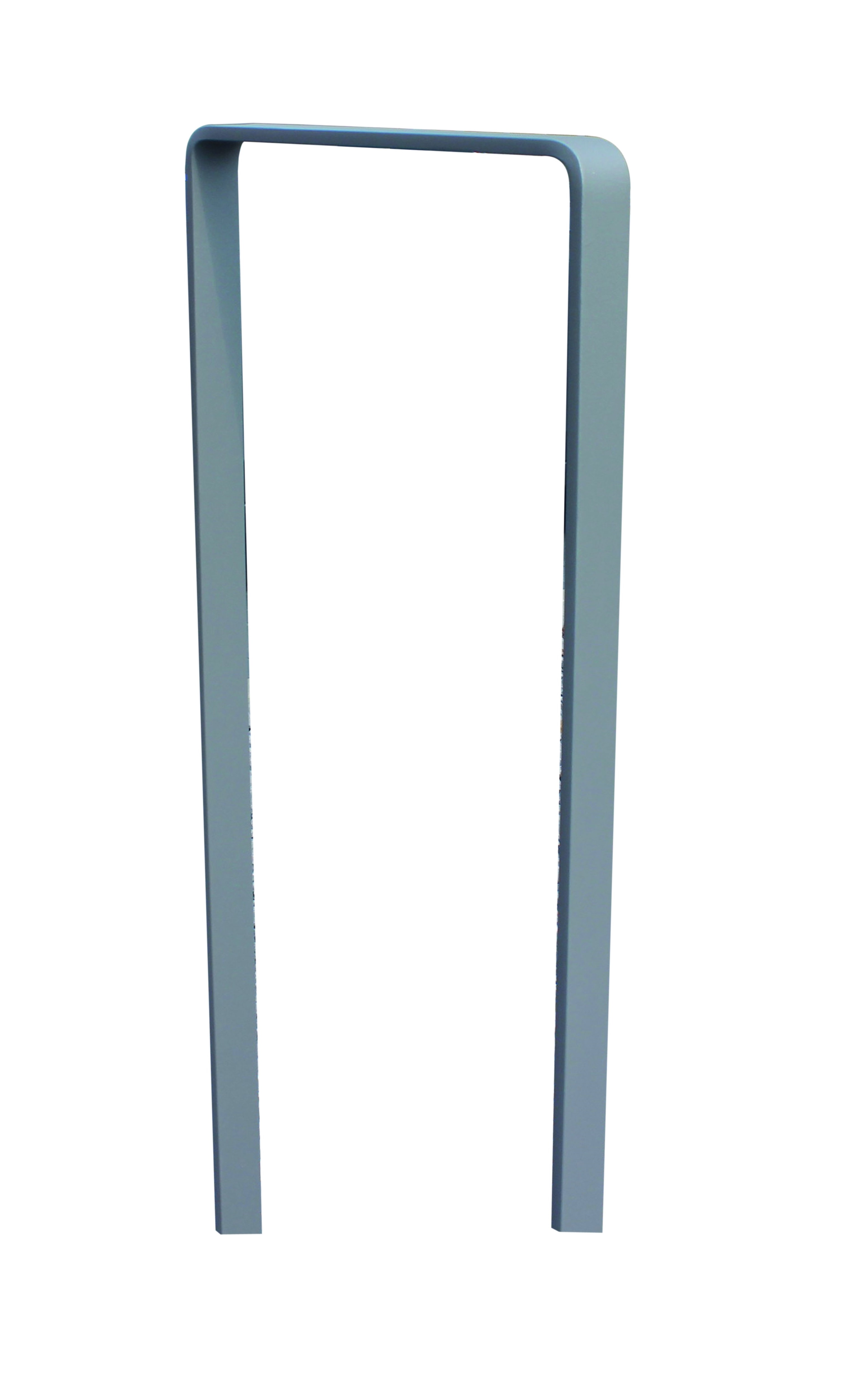 Anlehnbügel -Planus- aus Flachstahl 80x12 mm, Ecken gebogen 