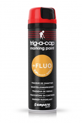 Ampere Baustellenmarkierspray - trig-a-cap® extra, 1 Karton mit 12 Dosen a 500 ml