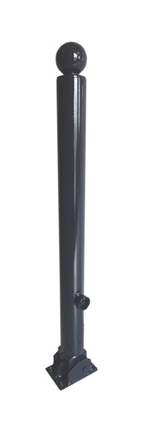 Stilpoller Ø 60 mm mit Kugel, umlegbar durch Dreikant