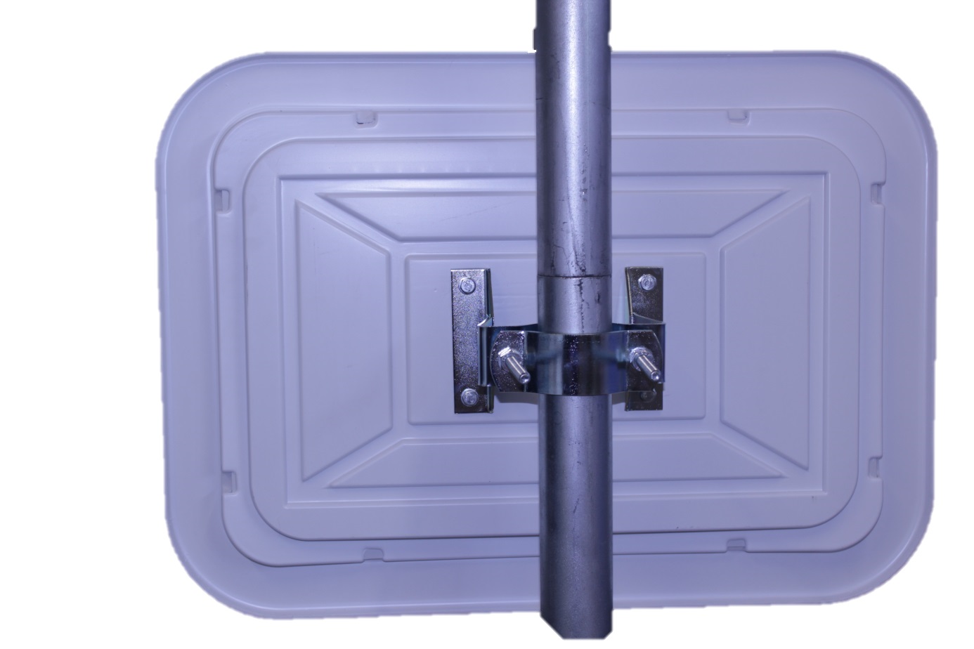 Verkehrsspiegel aus Acryl Ø 60 oder 80 cm, Blickwinkel 180°, Rahmen rot/weiss