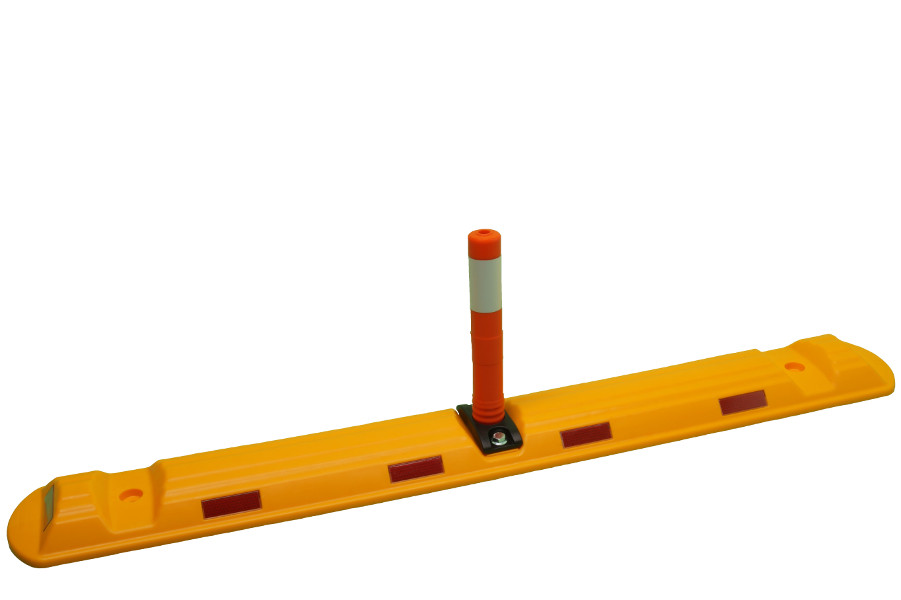 Leitschwelle 1170 mm aus PP-PE, mit Mini-Flexipfosten