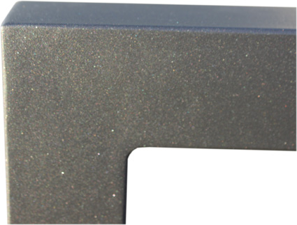 Anlehnbügel -QUADRUS- aus Stahl 60x40 mm