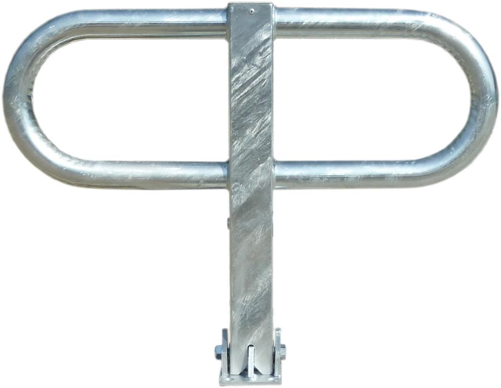 Parkbügel -AURIS- Ø 70 x 70 mm, umlegbar durch Halbzylinder