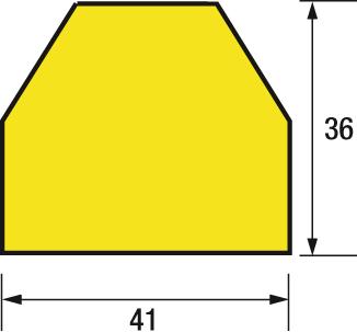 Flächenschutz -KNUFFI®- aus PU, 41x36 mm, Typ CC