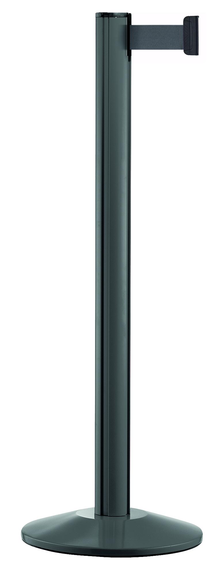 Gurtpfosten -BELTRAC EXTEND-, aus Aluminium, Gurtlänge 3,7 m, Gurthöhe: 5 cm