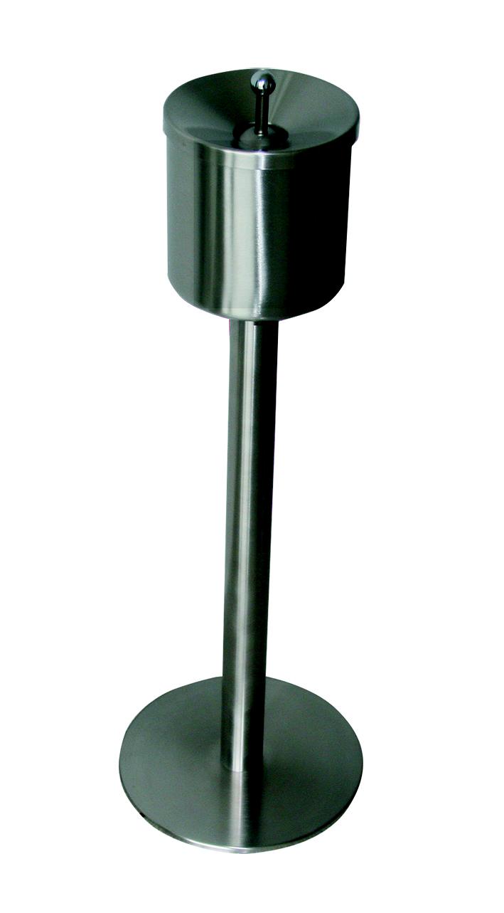 Standascher RONDO SMOKE, Volumen 0,4 Liter aus Edelstahl