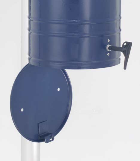 Abfallbehälter -MIKENO-, 40 Liter, aus Stahl