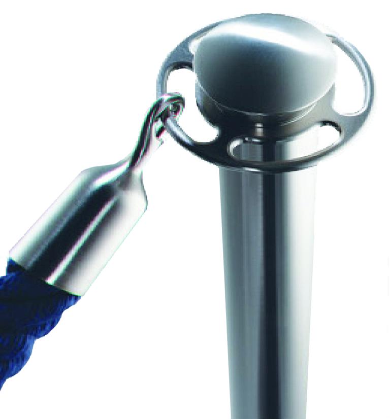 Kordelpfosten -LUXOR-, Höhe: 950 mm, Rohr Ø 50 mm