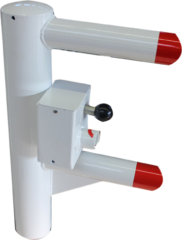 Gatterschranke, leichte Ausführung, drehbar, 1,0 bis 2,0 m, mit Dreikant