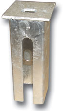 Abdeckkappe für Bodenhülsen 80 x 80 mm, selbstverriegelnd