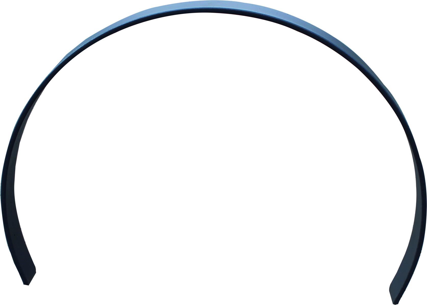 Anlehnbügel -CIRCULO- aus Flachstahl 80x12 mm, zum Einbetonieren