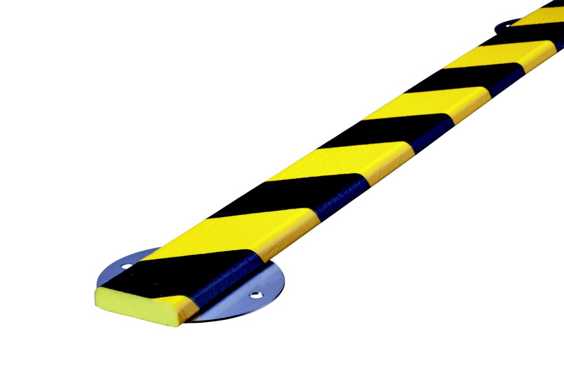 Eckschutz -KNUFFI®- aus PU, 40x11 mm, mit Edelstahlrücken Typ F