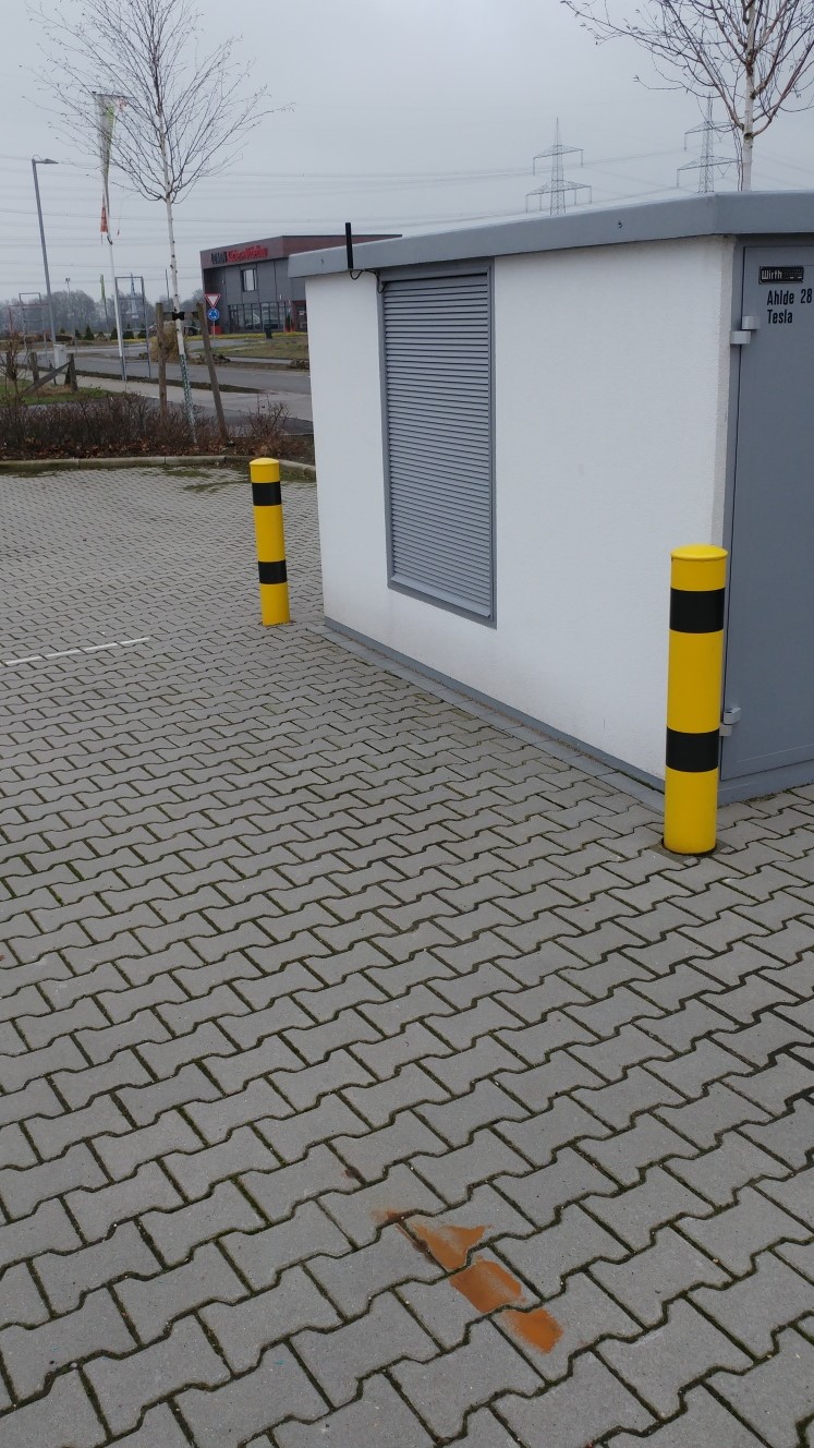 Rammschutzpoller BUMPER Ø 152 mm, zum Einbetonieren, Länge: 1,5 m