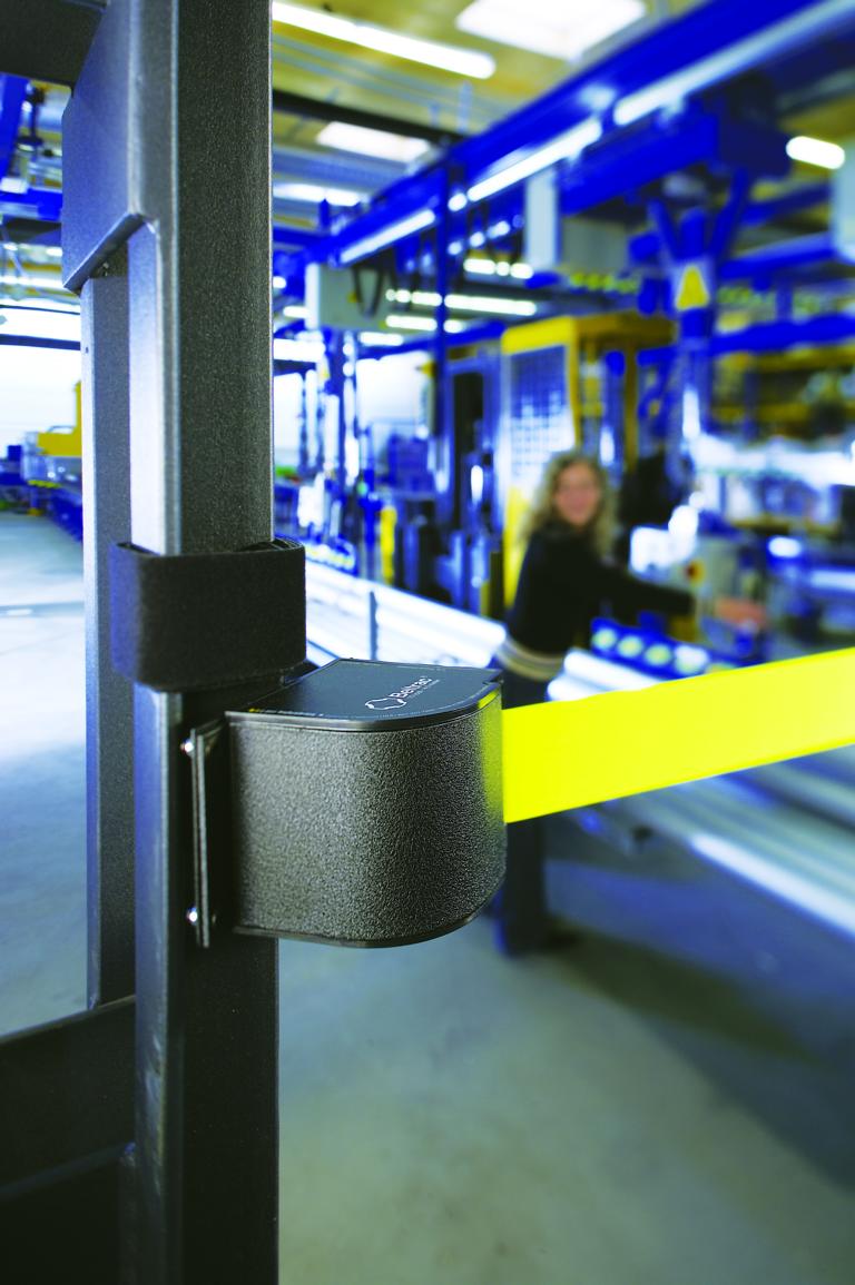 Wandgurtkassette -BELTRAC WALL MOUNT XL-, aus Aluminium, Gurtlänge 5,4 m