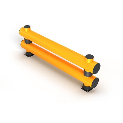 Rammschutzbarriere Doppelplanke