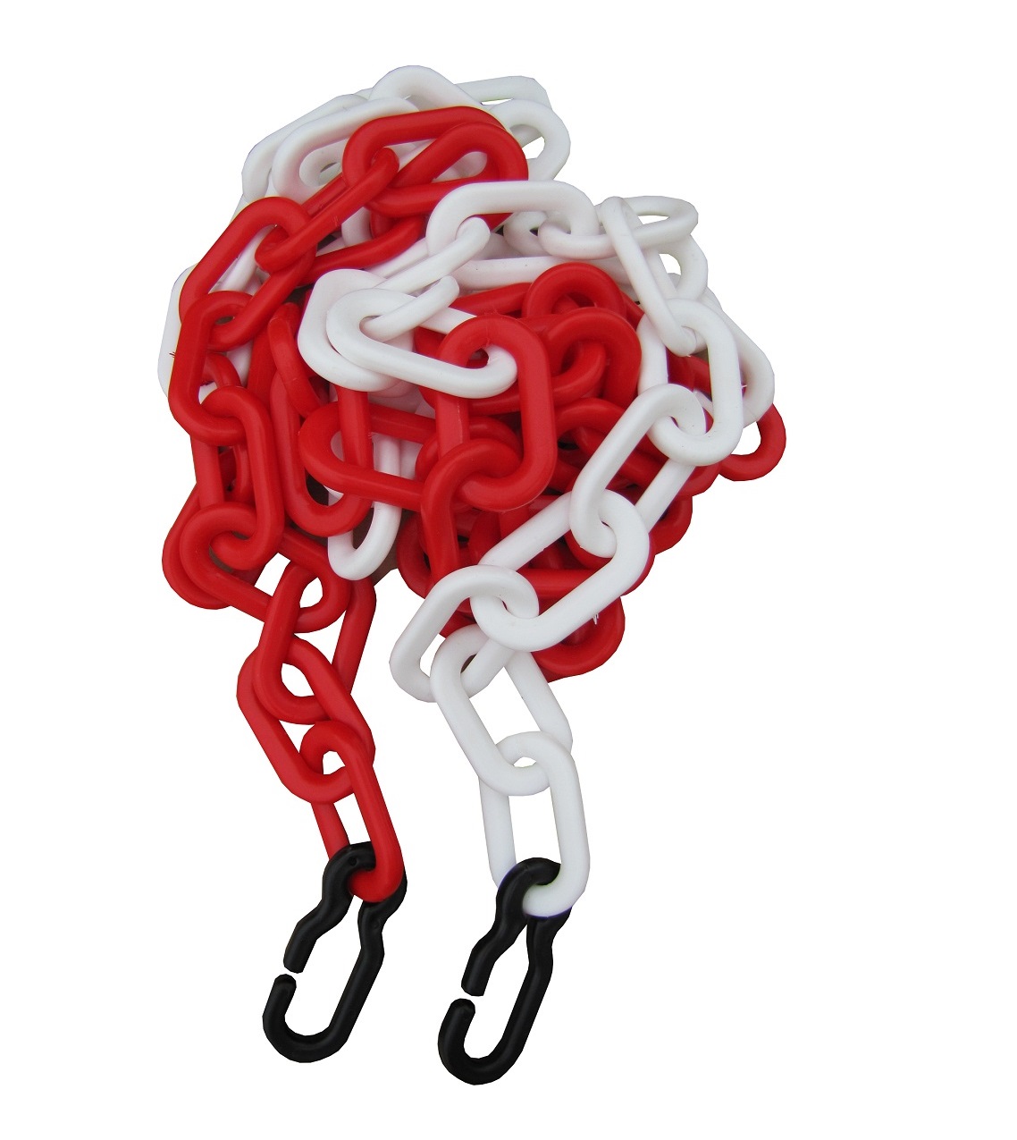 Kunststoffkette 9 mm, Bundlänge 3 m, rot/weiss 