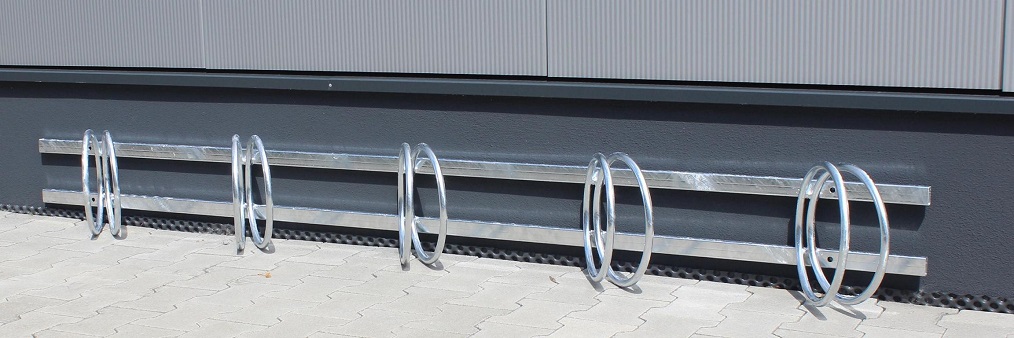 Fahrradständer -BIROTA- zur Wandbefestigung, 3 bis 5 Stellplätze