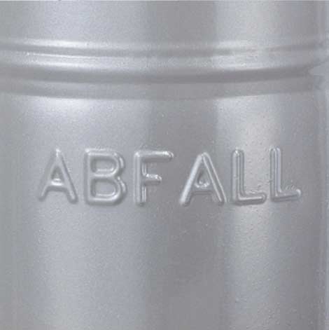 Abfallbehälter -ELA-, 35 Liter, aus Stahl