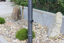 Stilpoller Ø 76 mm mit Kugel, herausnehmbar durch Dreikant