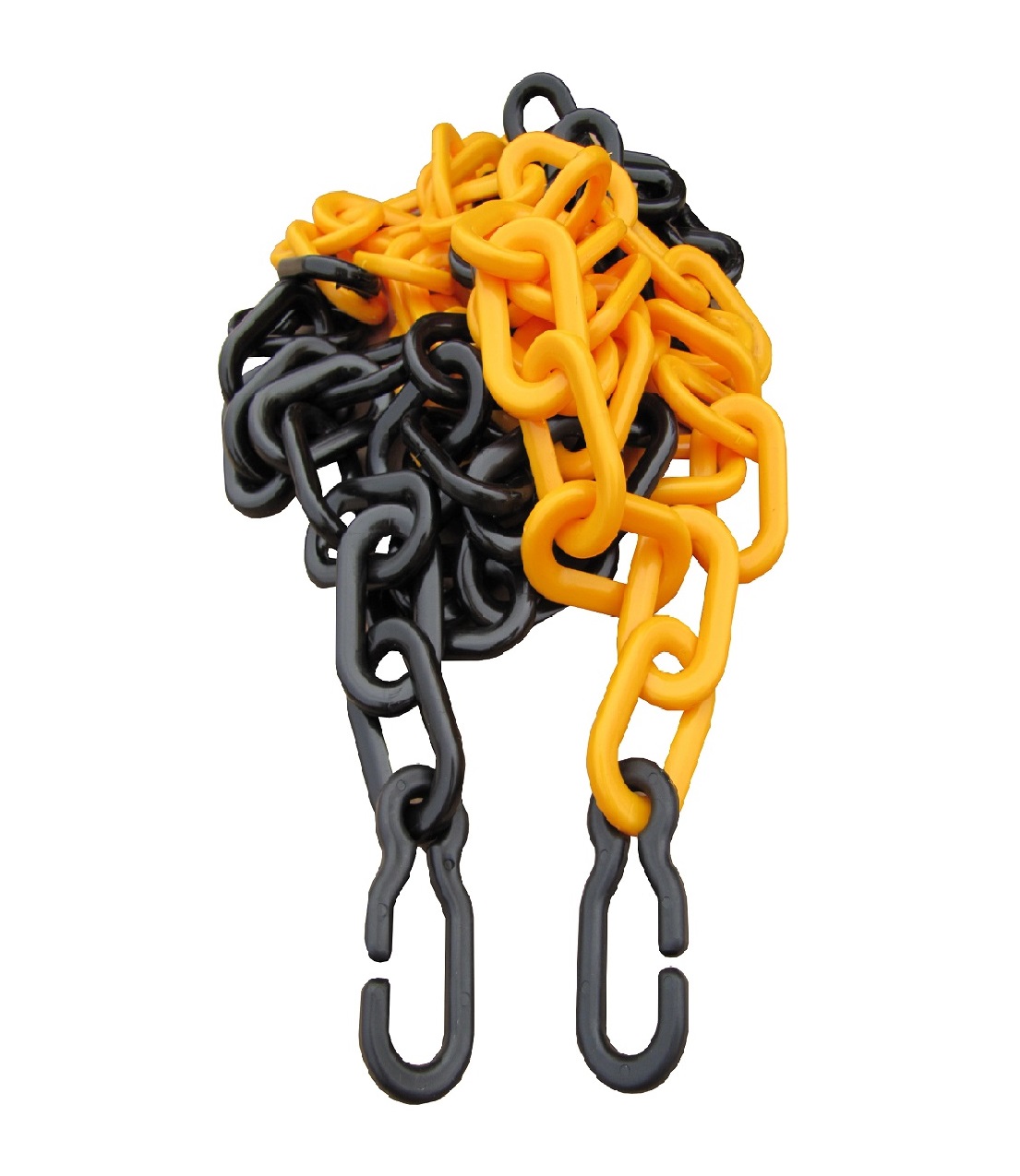 Kunststoffkette 9 mm, Bundlänge 3 m, gelb/schwarz