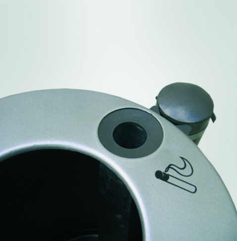 Abfallbehälter -KIBO-, 45 Liter, aus Stahl