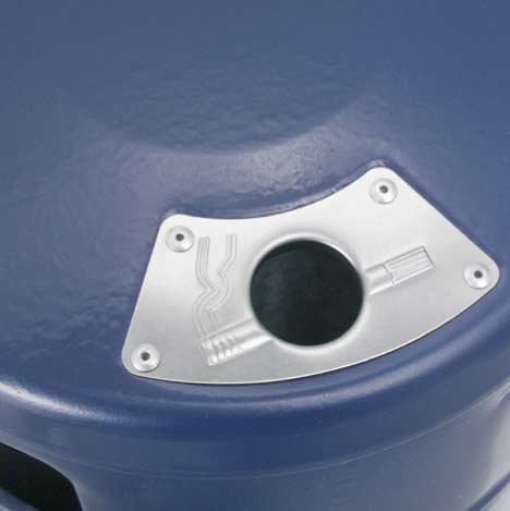 Abfallbehälter -MIKENO-, 40 Liter, aus Stahl