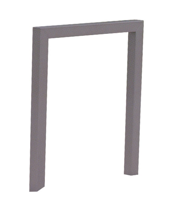 Anlehnbügel -QUADRUS- aus Stahl 60x60 mm